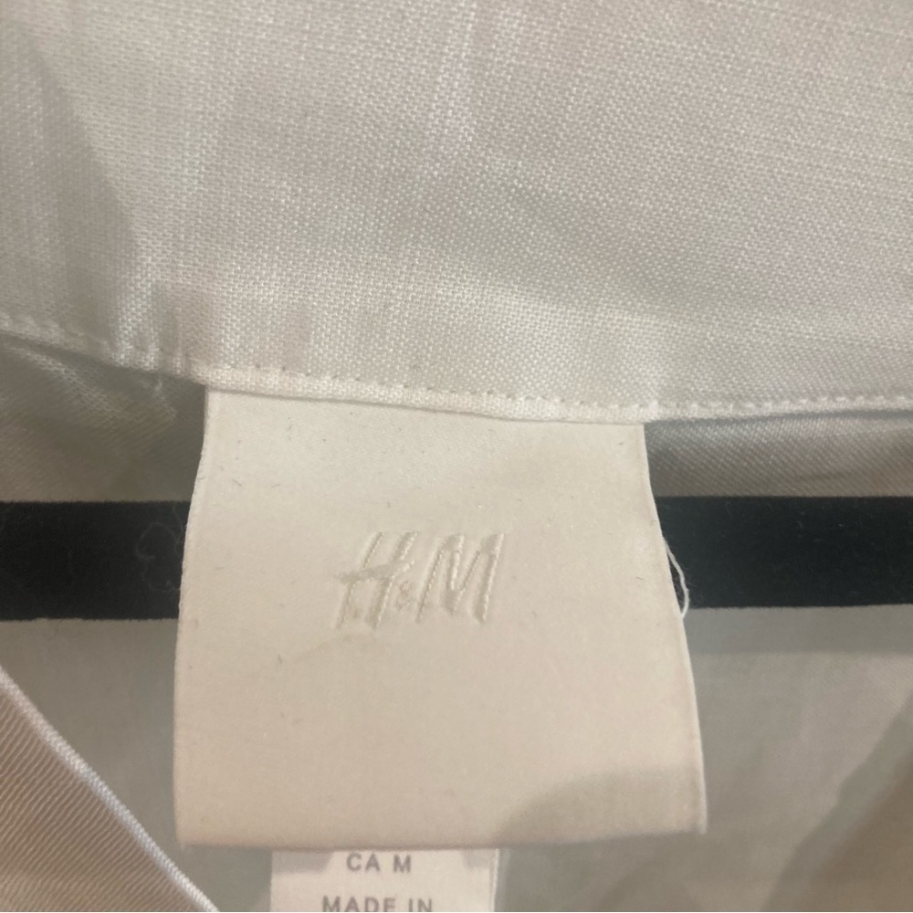 H&M Sz M 100% Lyocell V-Neck Front Pleat Short Sleeve Beach Cover Up Kaftan NEW - Picture 12 of 16